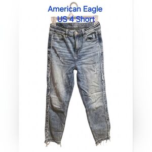 American Eagle Outfitters Blue Distressed Jeans